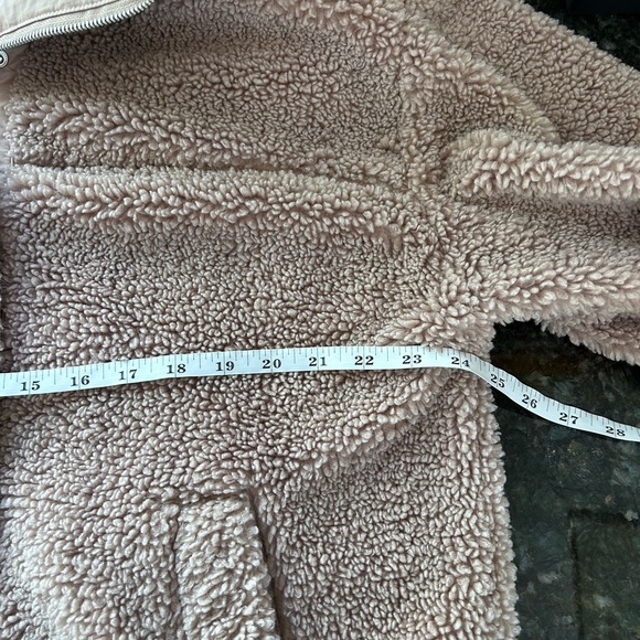Abercrombie & Fitch Sherpa Fleece Full Zip Jacket. Teddy bear. Oversized. Cozy. - Picture 8 of 15